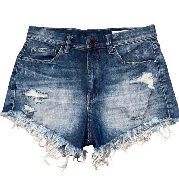 Blank NYC Wedge Shorts Blue Jean Cut Off 27 - Picture 1 of 6